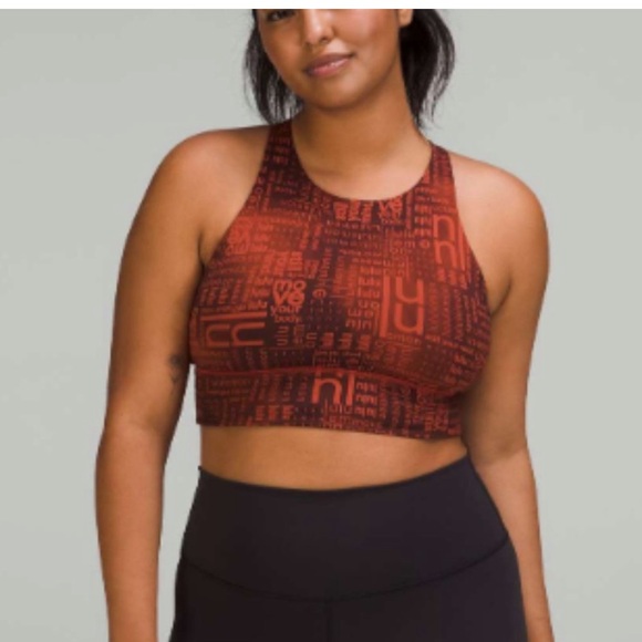 X. lululemon Energy High-Neck Longline Bra - Picture 1 of 16